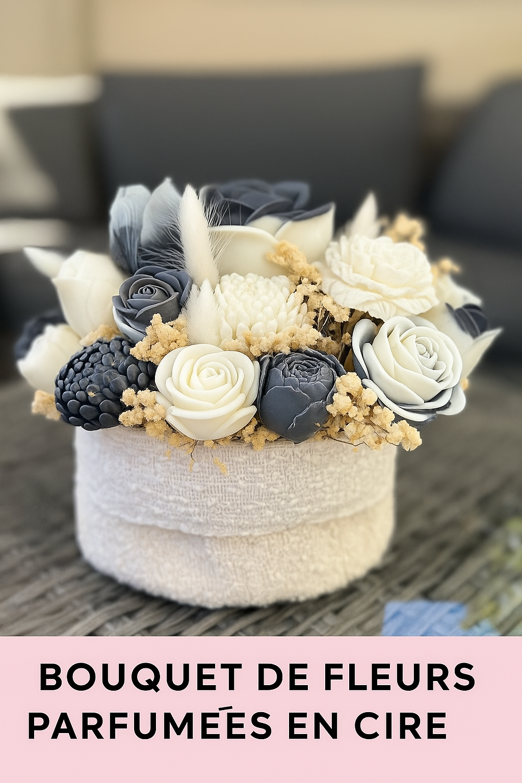 Bouquet de Fleurs Parfumées en Cire